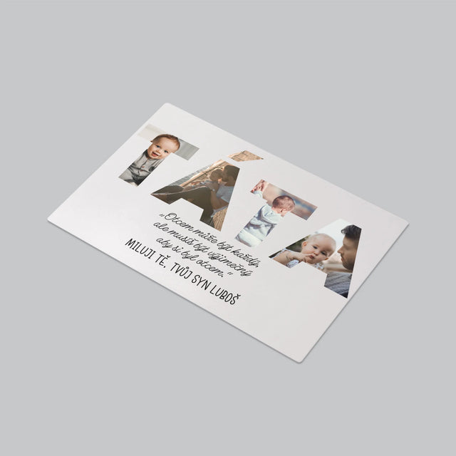 Slovo Z Fotek: Můj Výjimečný Tatínek - Podložka Na Psací Stůl