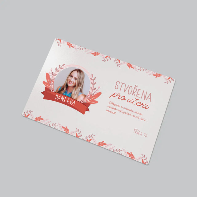 Fotka A Textem: Stvořena Pro Učení - Podložka Na Psací Stůl