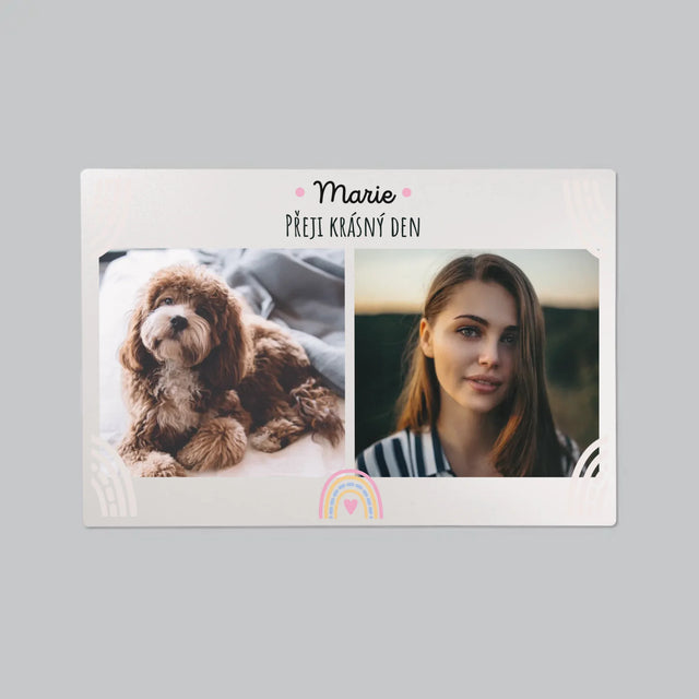 Fotokoláž: Přeji Krásný Den - Podložka Na Psací Stůl