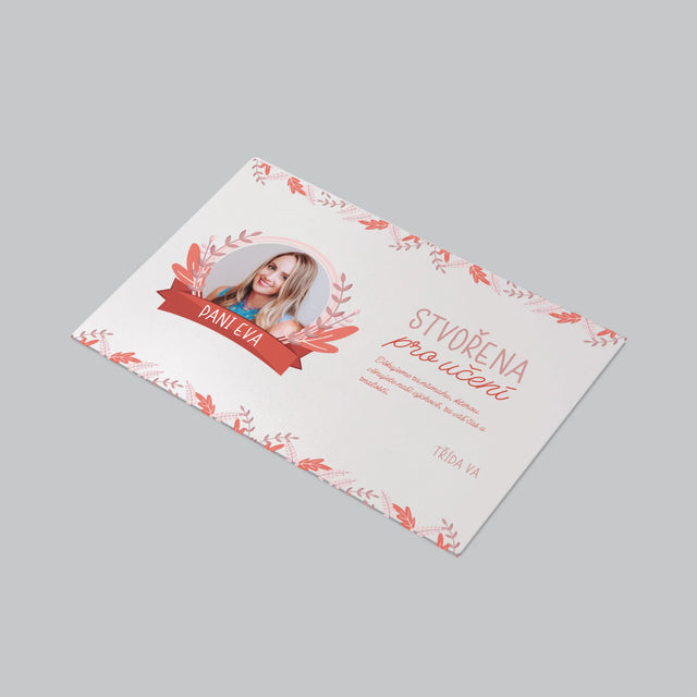 Fotka A Textem: Stvořena Pro Učení - Podložka Na Psací Stůl