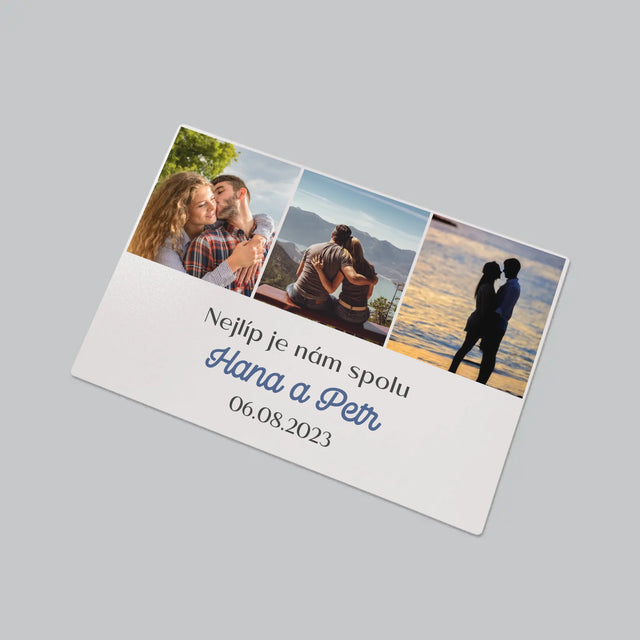 Fotokoláž: Nejlíp Je Nám Spolu - Podložka Na Psací Stůl