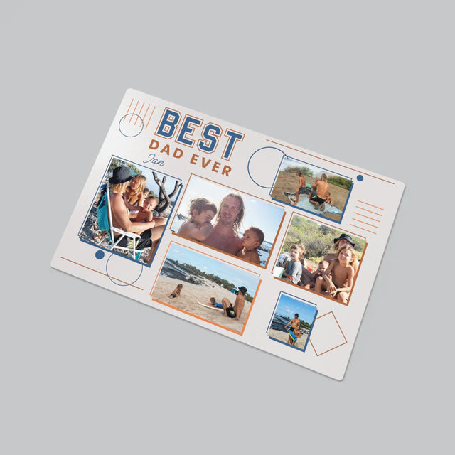 Fotokoláž: Best Dad Ever - Podložka Na Psací Stůl