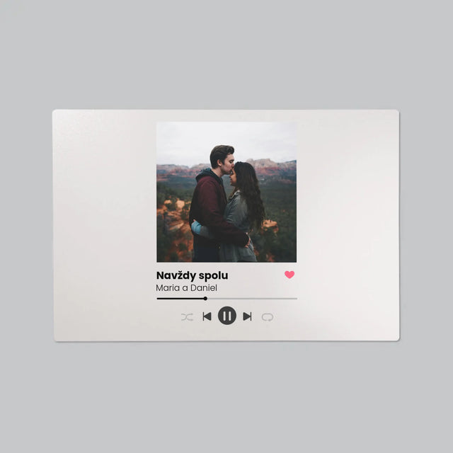 Fotka A Textem: Spotify S Vlastní Fotkou - Podložka Na Psací Stůl