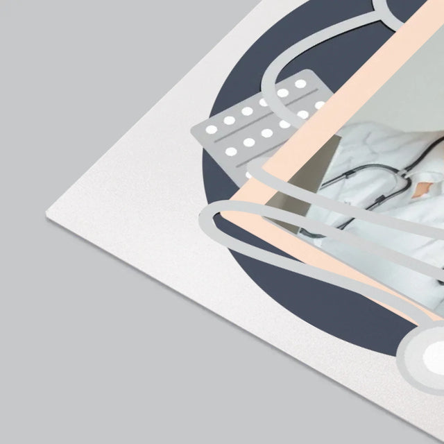 Fotka A Textem: Lékař S Velkým Srdcem - Podložka Na Psací Stůl