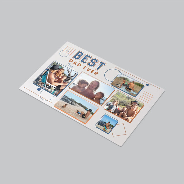 Fotokoláž: Best Dad Ever - Podložka Na Psací Stůl