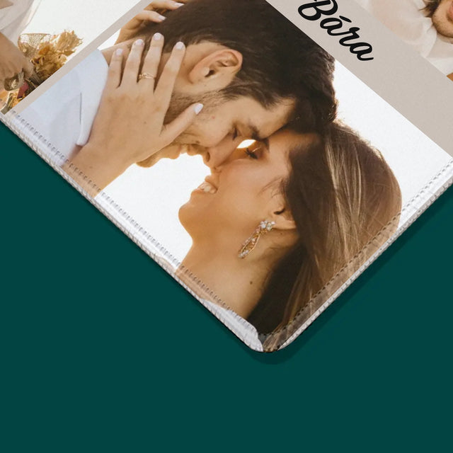 Fotokoláž: 4 Fotky A Nápis - Podložka Pod Myš