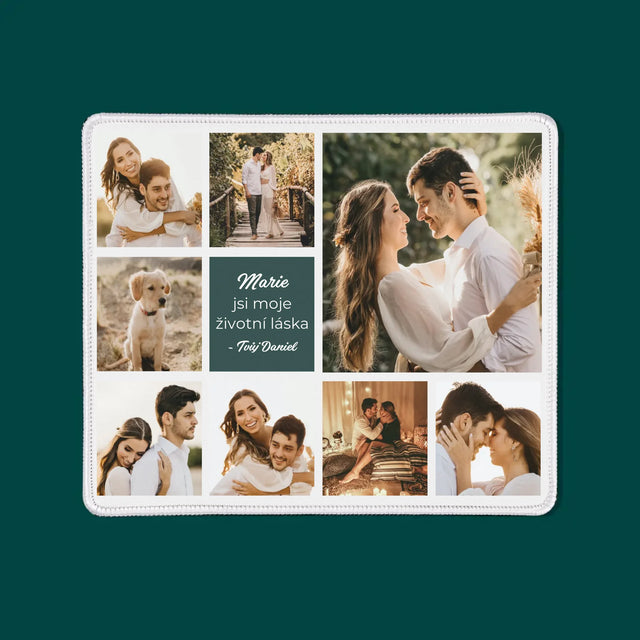 Fotokoláž: Koláž Milostná - Podložka Pod Myš