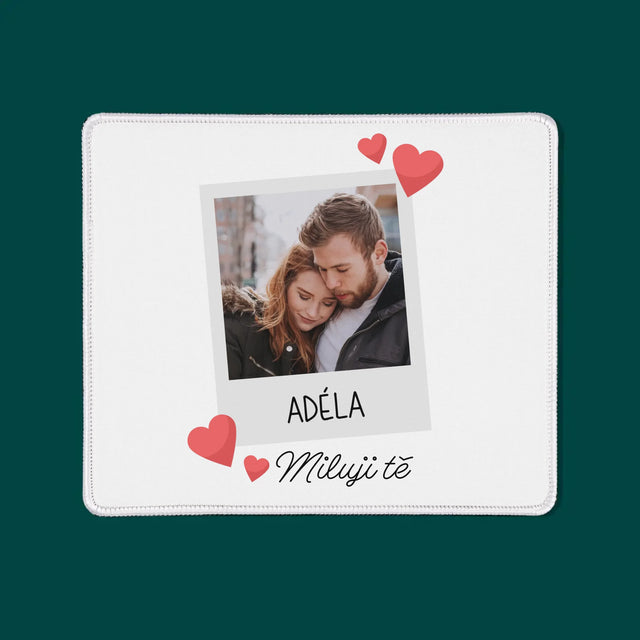 Fotka A Textem: Miluji Tě Fotka - Podložka Pod Myš