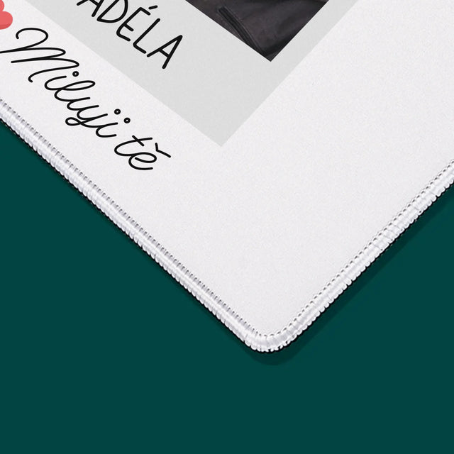 Fotka A Textem: Miluji Tě Fotka - Podložka Pod Myš