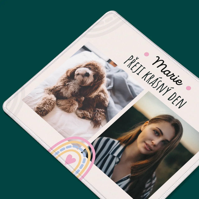 Fotokoláž: Přeji Krásný Den - Podložka Pod Myš