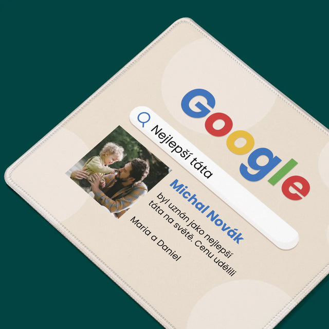 Fotka A Textem: Nejlepší Táta Google Výsledek - Podložka Pod Myš