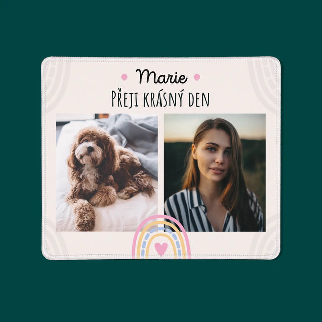 Fotokoláž: Přeji Krásný Den - Podložka Pod Myš