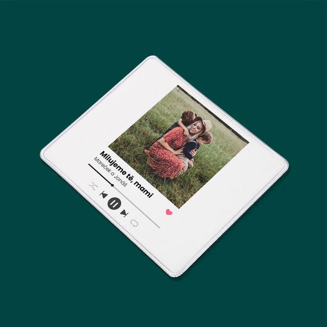 Fotka A Textem: Milujeme Tě, Mami - Podložka Pod Myš