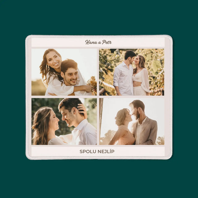 Fotokoláž: Spolu Nejlíp Koláž Z Fotografií - Podložka Pod Myš