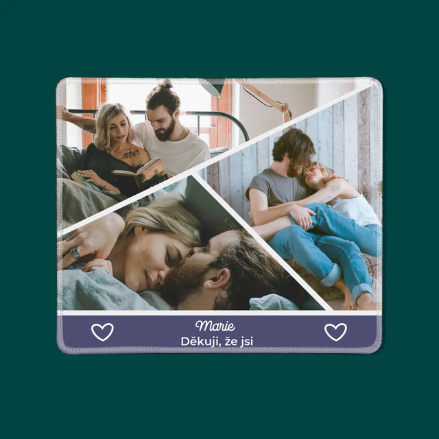 Fotokoláž: Děkuji, Že Jsi - Podložka Pod Myš