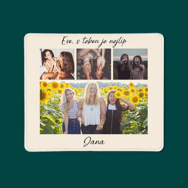 Fotokoláž: Nejlepší Kamarádka - Podložka Pod Myš