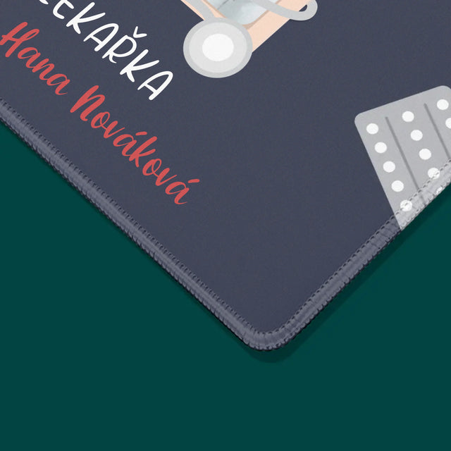 Fotka A Textem: Lékař S Velkým Srdcem - Podložka Pod Myš