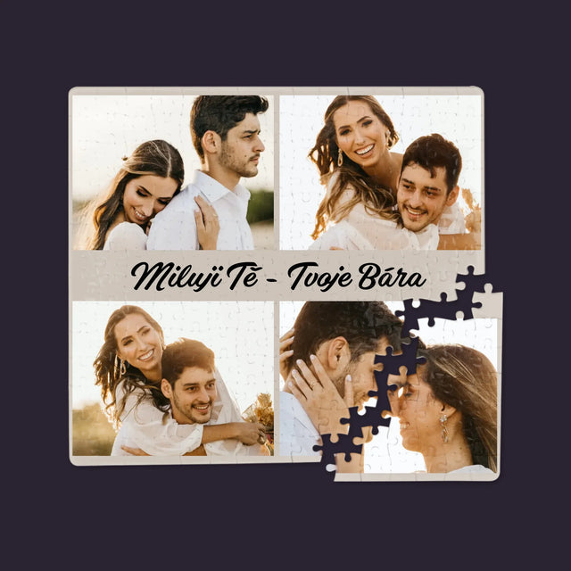 Fotokoláž: 4 Fotky A Nápis - Puzzle
