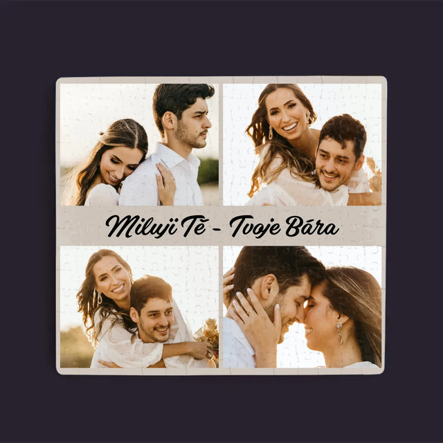 Fotokoláž: 4 Fotky A Nápis - Puzzle