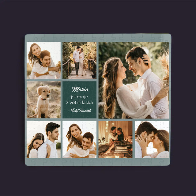 Fotokoláž: Koláž Milostná - Puzzle