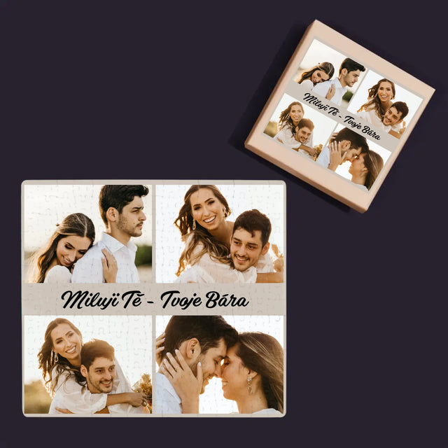 Fotokoláž: 4 Fotky A Nápis - Puzzle