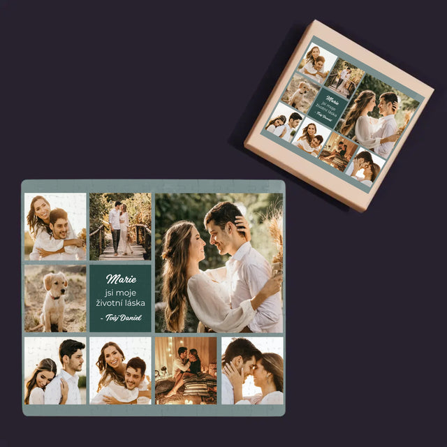 Fotokoláž: Koláž Milostná - Puzzle