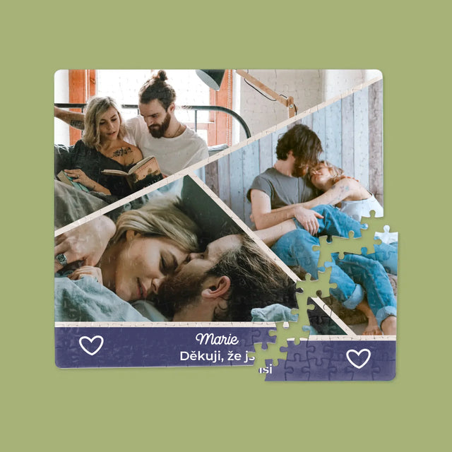 Fotokoláž: Děkuji, Že Jsi - Puzzle