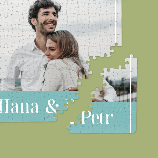 Fotokoláž: Pár Jména - Puzzle