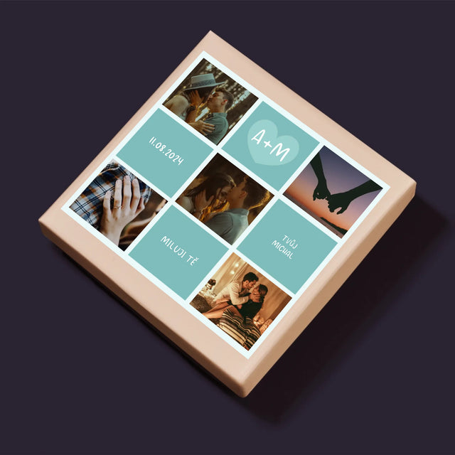 Fotokoláž: Miluji Tě Iniciály - Puzzle