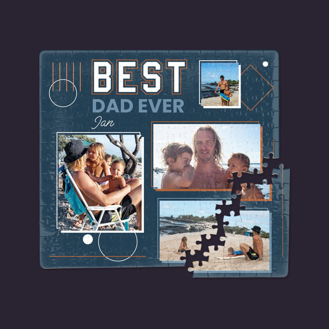 Fotokoláž: Best Dad Ever - Puzzle