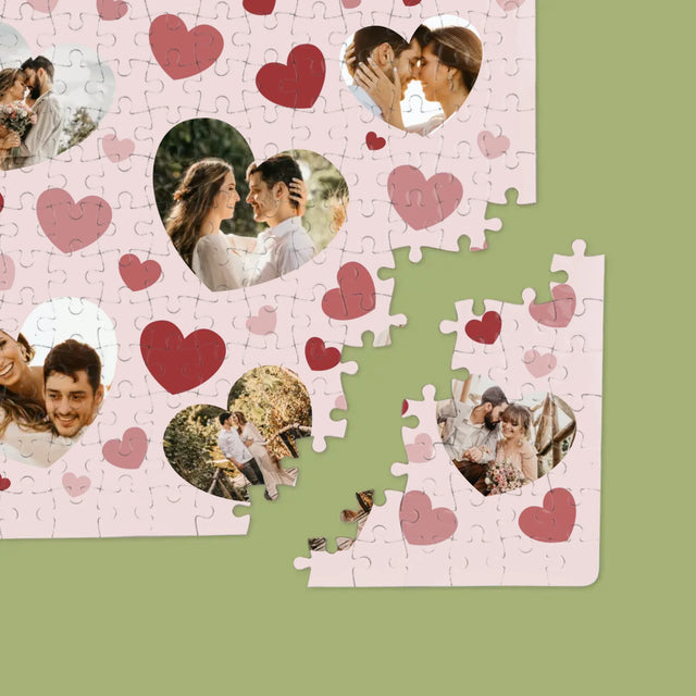 Fotokoláž: Srdce Fotka - Puzzle