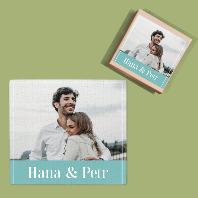 Fotokoláž: Pár Jména - Puzzle