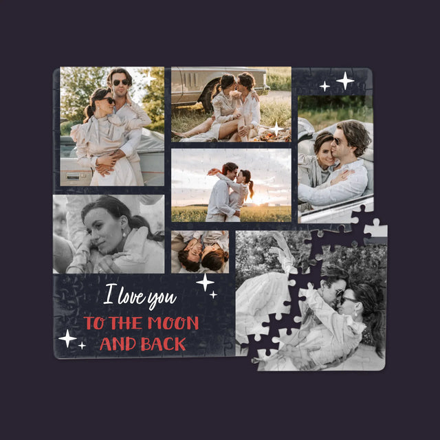 Fotokoláž: To The Moon And Back - Puzzle
