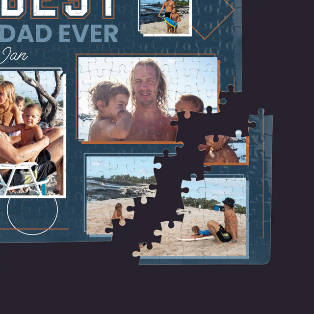 Fotokoláž: Best Dad Ever - Puzzle