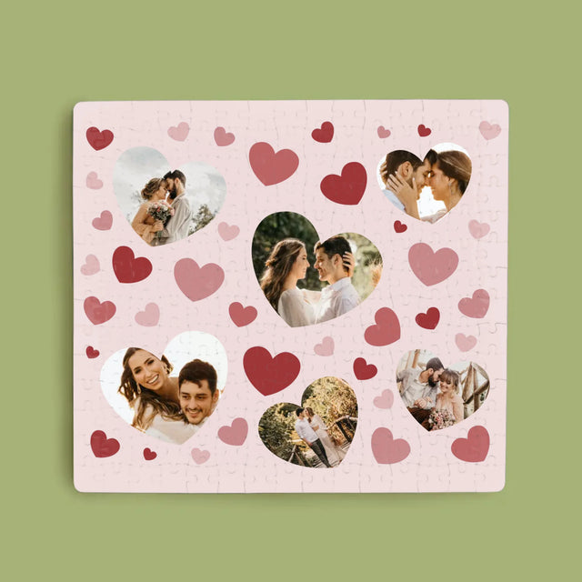 Fotokoláž: Srdce Fotka - Puzzle