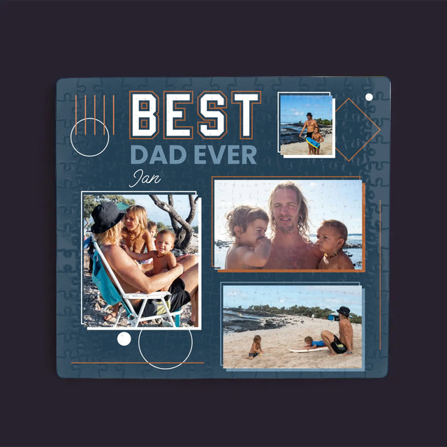Fotokoláž: Best Dad Ever - Puzzle