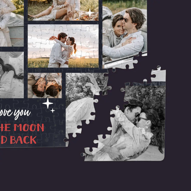Fotokoláž: To The Moon And Back - Puzzle