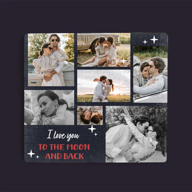 Fotokoláž: To The Moon And Back - Puzzle
