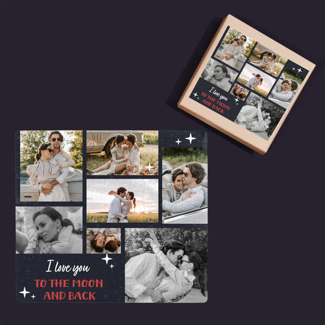 Fotokoláž: To The Moon And Back - Puzzle