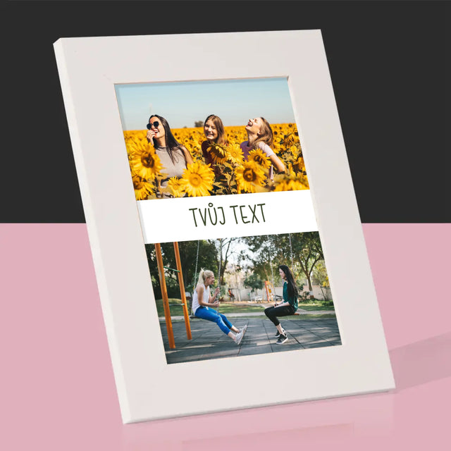 Fotokoláž: 2 Fotky A Nápis - Fotorámeček