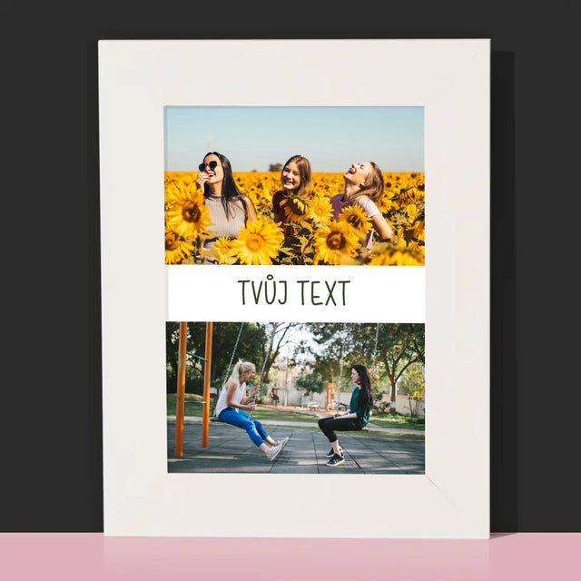 Fotokoláž: 2 Fotky A Nápis - Fotorámeček