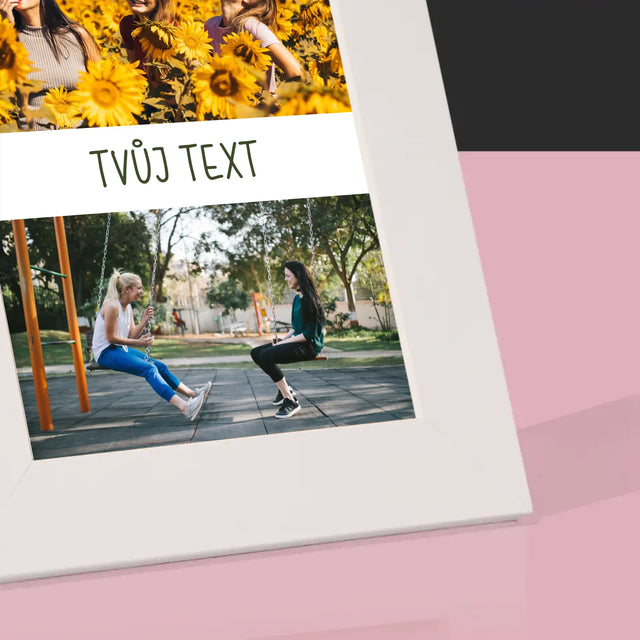 Fotokoláž: 2 Fotky A Nápis - Fotorámeček