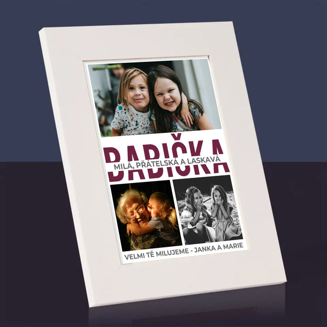 Fotokoláž: Babička - Fotorámeček