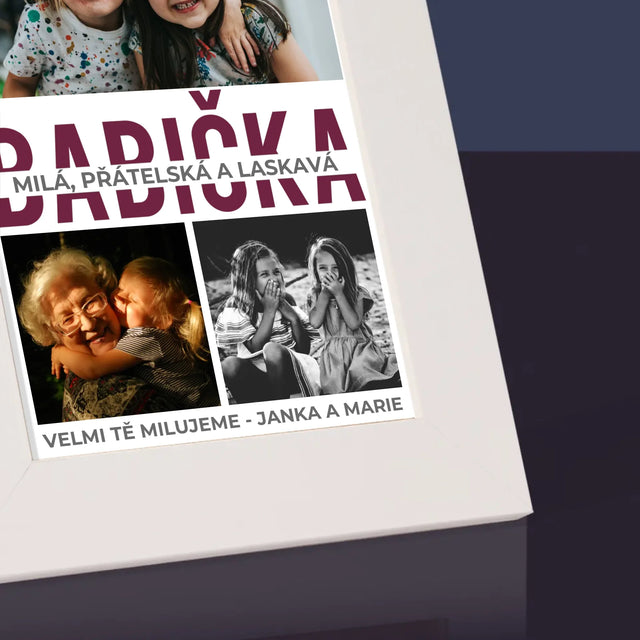 Fotokoláž: Babička - Fotorámeček