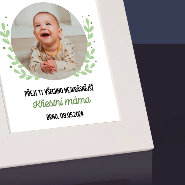 Fotka A Textem: Ke Křtu - Fotorámeček