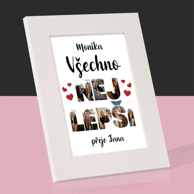 Slovo Z Fotek: Všechno Nejlepší - Fotorámeček