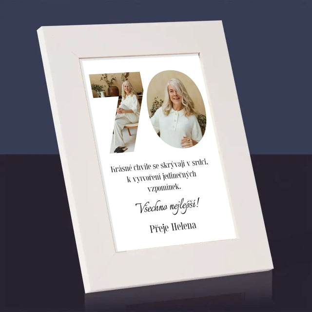 Slovo Z Fotek: 70. Narozeniny - Fotorámeček
