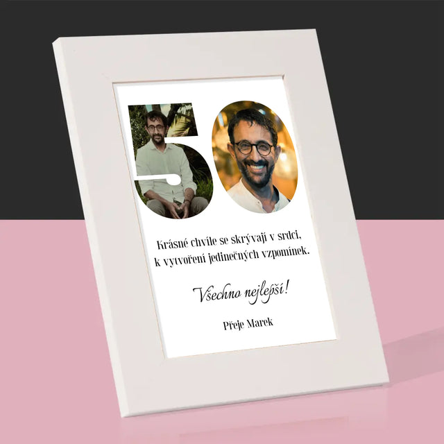 Slovo Z Fotek: 50. Narozeniny - Fotorámeček