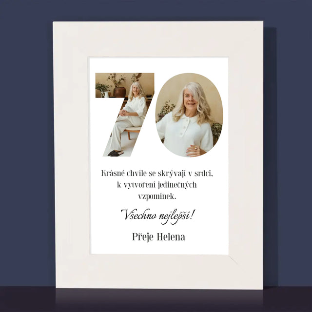 Slovo Z Fotek: 70. Narozeniny - Fotorámeček