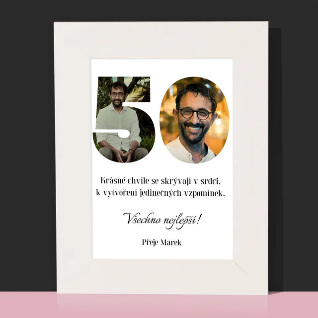 Slovo Z Fotek: 50. Narozeniny - Fotorámeček